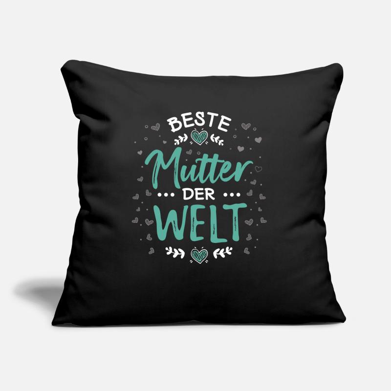 Beste Mutter Welt Mama Mutti Sofakissen mit Füllung 45 x 45 cm
