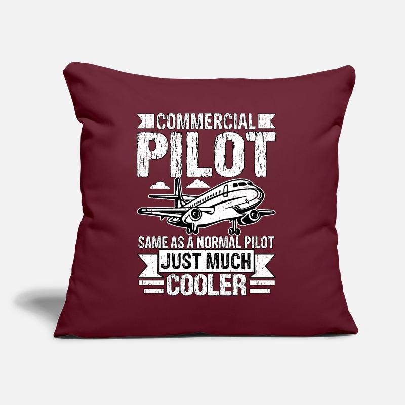 Berufspilot wie ein normaler Pilot nur viel Sofakissen mit Füllung 45 x 45 cm