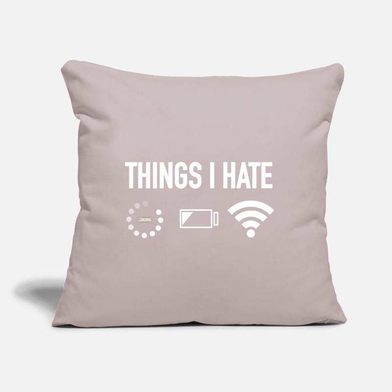 Things i Hate Funny programmer gamer computer Sofa pillow with filling 45cm x 45cm