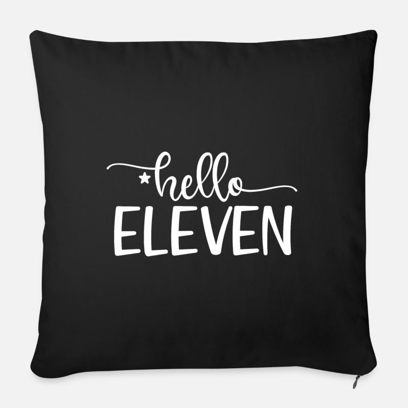 11th Birthday 11 Years Old Hello Eleven Est 2012 - Sofakissen mit Füllung 45 x 45 cm - Schwarz