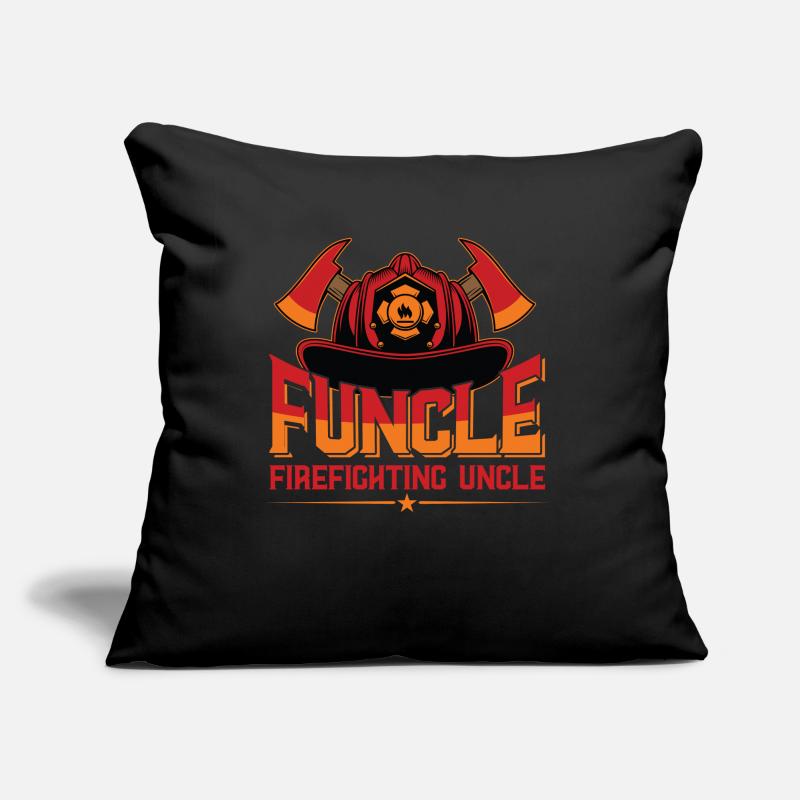 Funcle Firefighting Uncle Fire Department Uncle Sofa pillow with filling 45cm x 45cm
