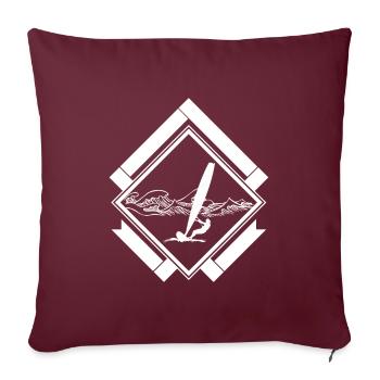 Windsurfers - Sofa pillow with filling 45cm x 45cm - burgundy - Front