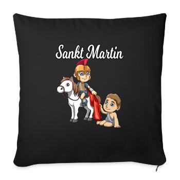 Saint Martin St Martin - Coussin et housse de 45 x 45 cm - noir - Devant