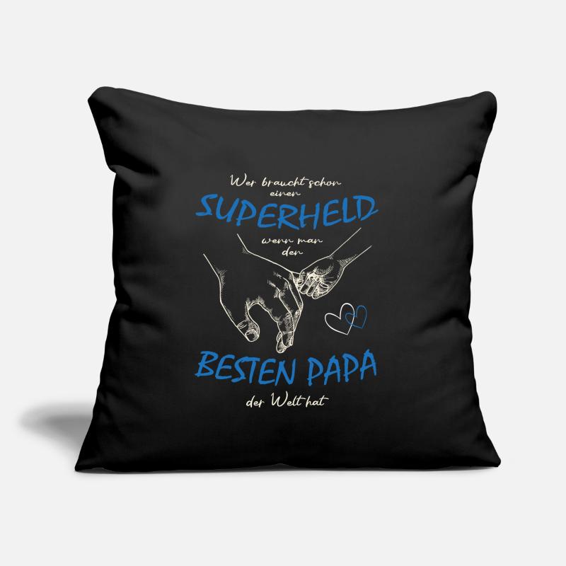 Papa - Superheld - Bester Papa der Welt Sofakissen mit Füllung 45 x 45 cm
