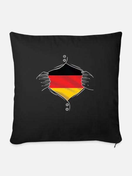 germany flag proud - Sofakissen mit Füllung 45 x 45 cm - Schwarz