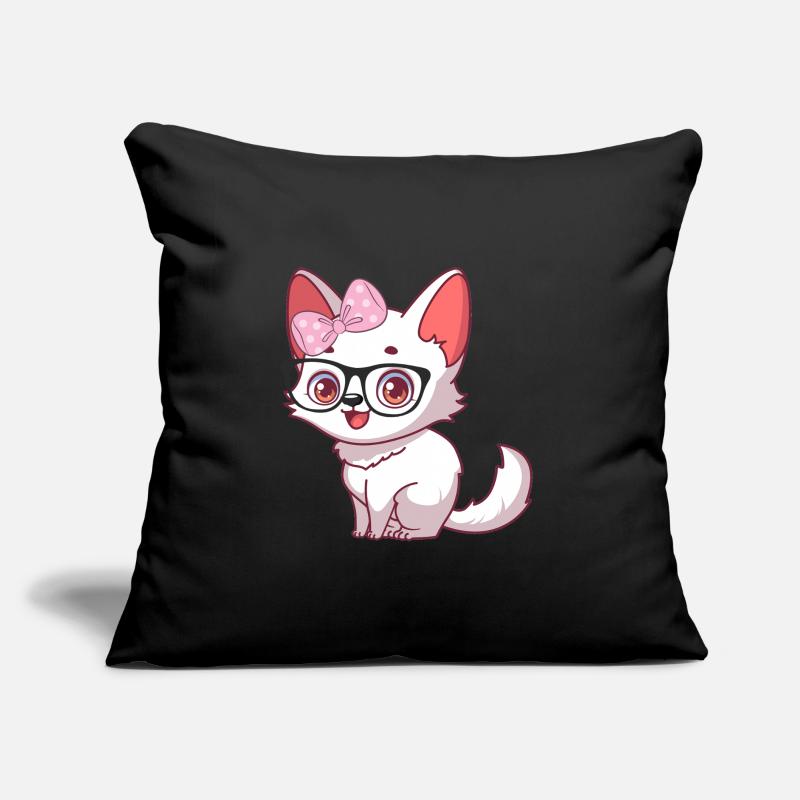 Cute arctic fox Sofa pillow with filling 45cm x 45cm