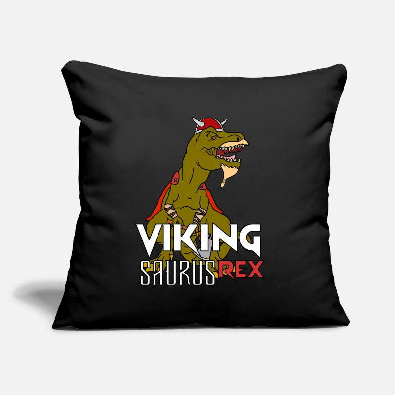 Wikinger T-Rex Geschenk Sofakissen mit Füllung 45 x 45 cm