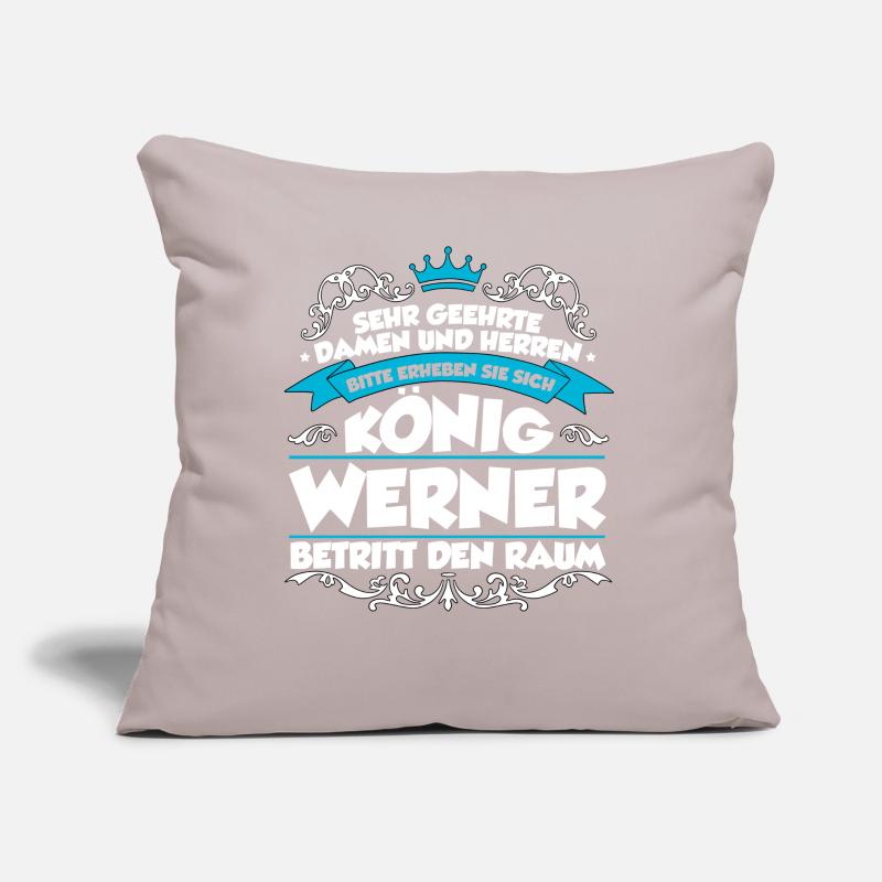 Werner Name Design Sofakissen mit Füllung 45 x 45 cm
