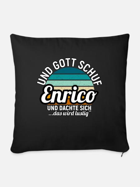 Eric - Sofakissen mit Füllung 45 x 45 cm - Schwarz