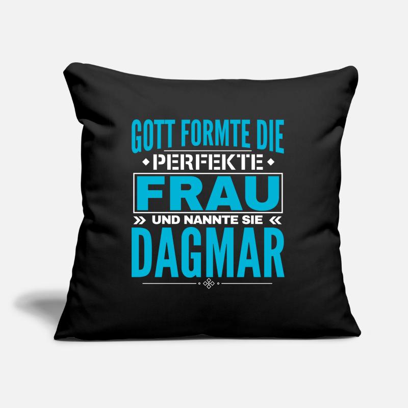 Conception du nom Dagmar Coussin et housse de 45 x 45 cm