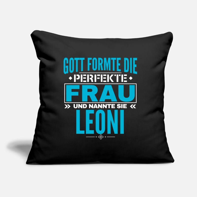 Conception du nom Leoni Coussin et housse de 45 x 45 cm
