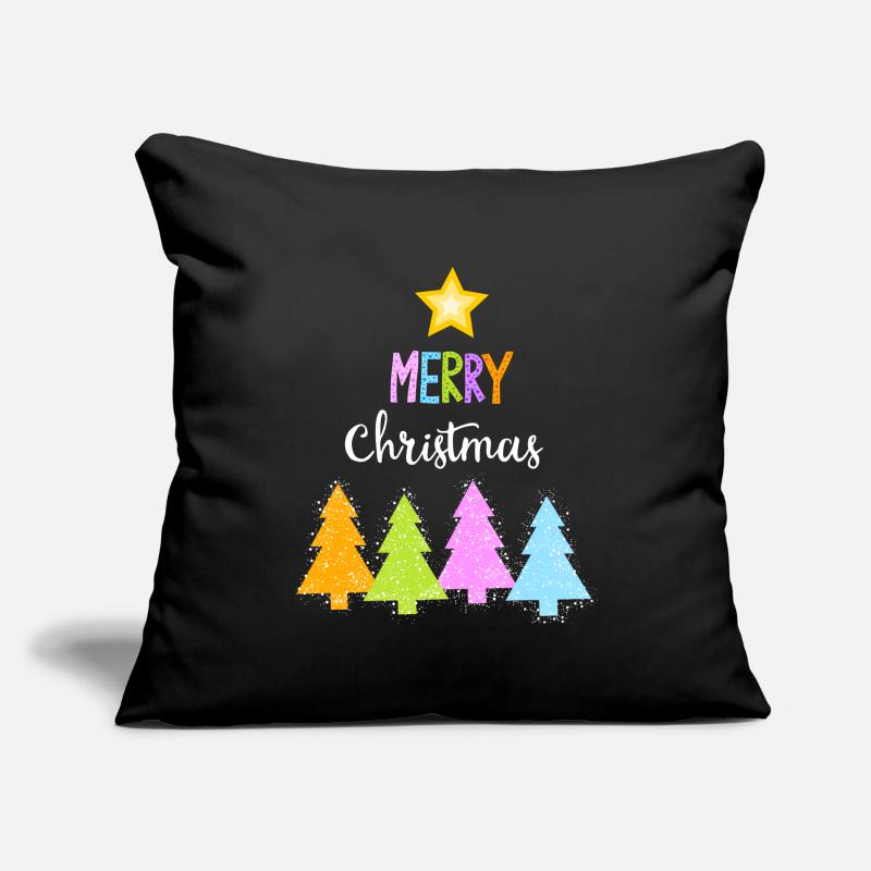 Joyeux Noël Arbre de Noël Pull de Noël Coussin et housse de 45 x 45 cm