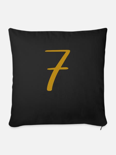 7 - Sofakissen mit Füllung 45 x 45 cm - Schwarz