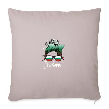 Bulgaria - Sofa pillow with filling 45cm x 45cm - light taupe - Front