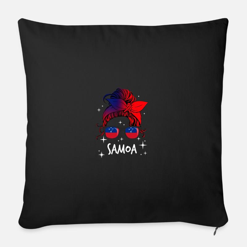 Samoa - Sofa pillow with filling 45cm x 45cm - black