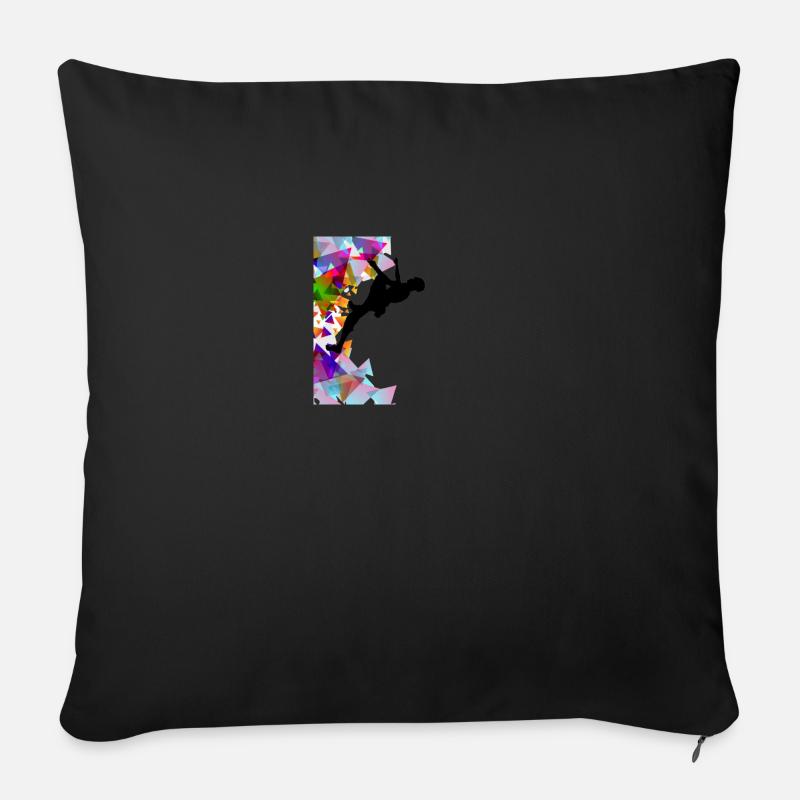 Klettern - Sofakissen mit Füllung 45 x 45 cm - Schwarz