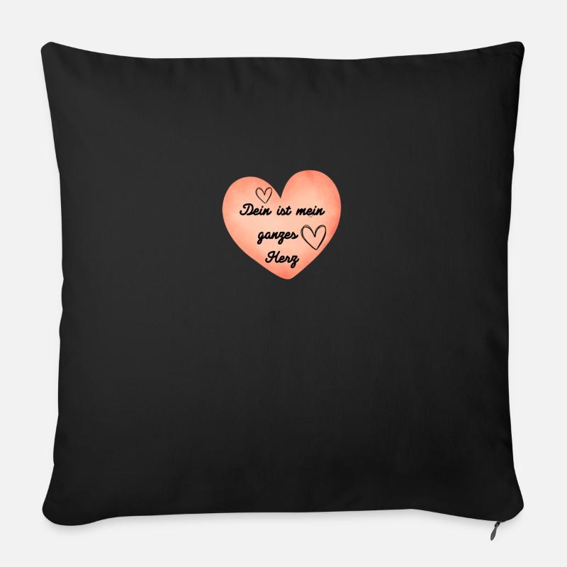 Love - Sofakissen mit Füllung 45 x 45 cm - Schwarz