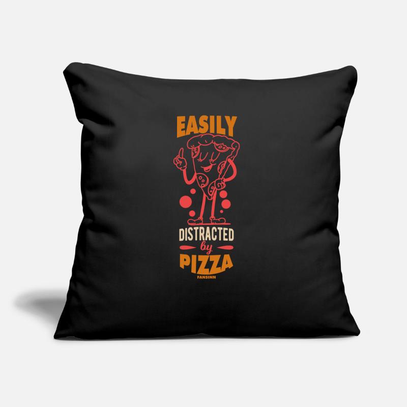 Easily Distracted By Pizza Sofakissen mit Füllung 45 x 45 cm