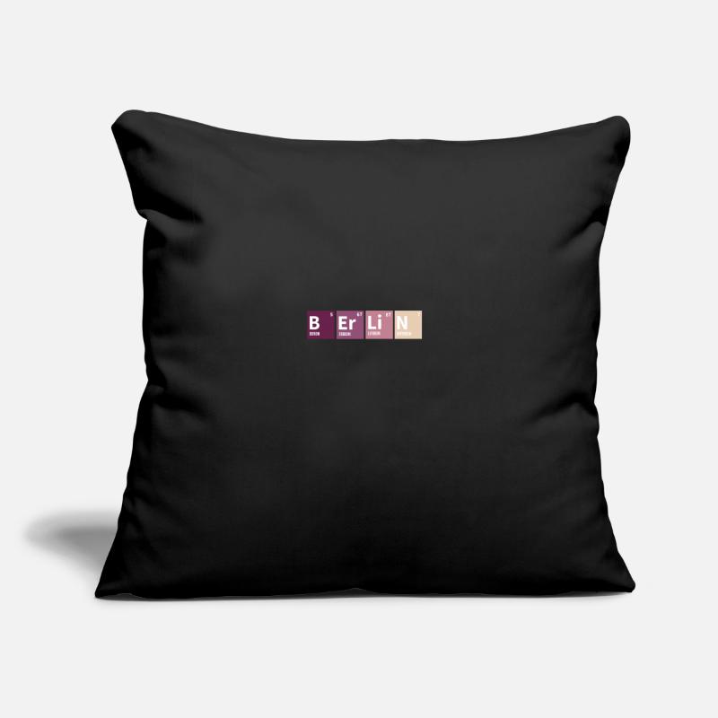 Berlin periodic table colored Sofa pillow with filling 45cm x 45cm