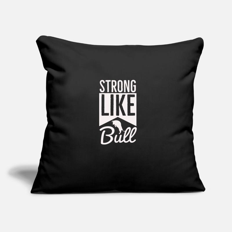 Strong Like Bull - Trainingsroutine Sofakissen mit Füllung 45 x 45 cm