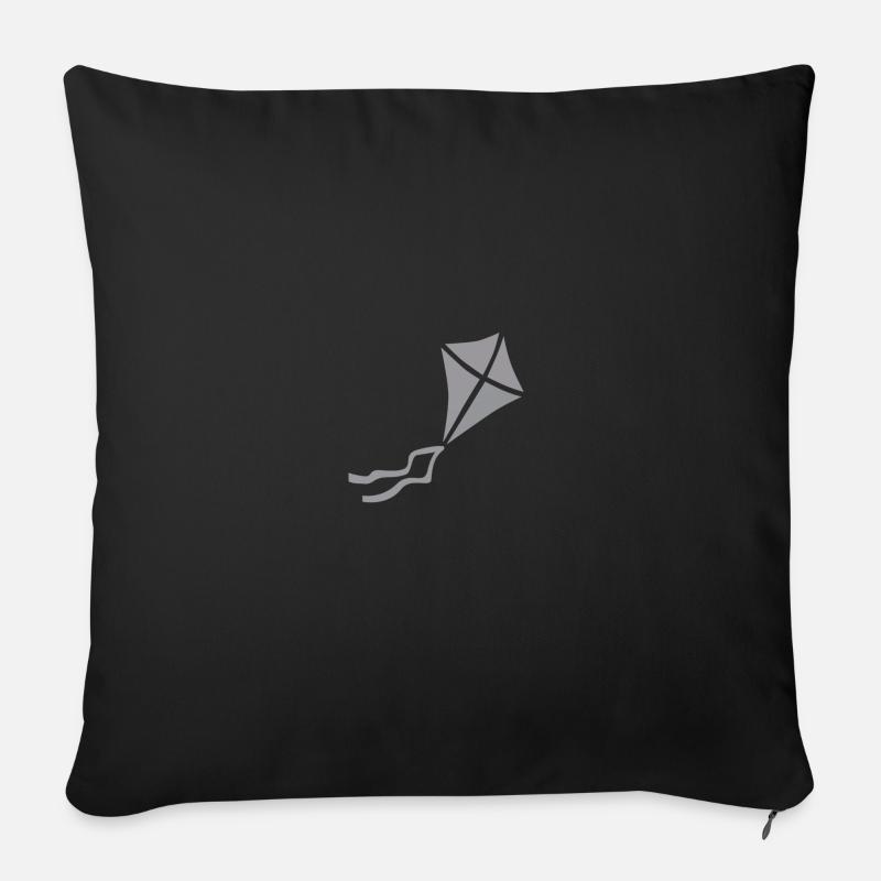 Drachen grau - Sofakissen mit Füllung 45 x 45 cm - Schwarz