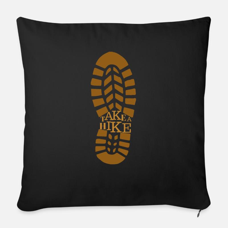Wandern - Sofakissen mit Füllung 45 x 45 cm - Schwarz