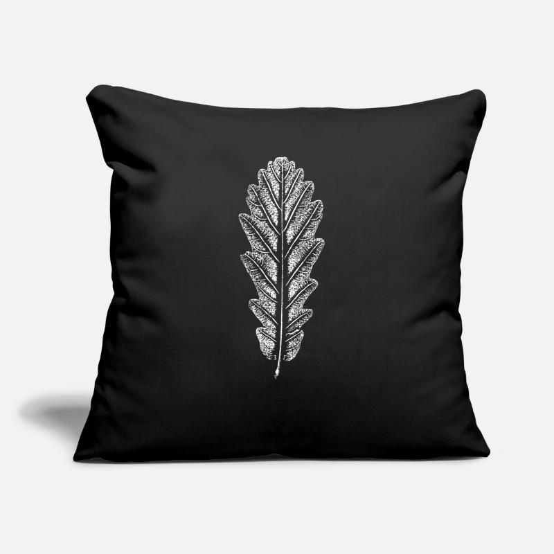 Feuille de chêne / Feuilles Empreinte: Coussin et housse de 45 x 45 cm