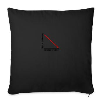 Republican Trust in Government Knowledge of - Sofa pillow with filling 45cm x 45cm - black - Front