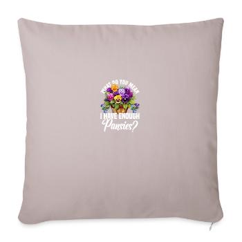 Cayuga Canard Enclos Nourriture Animal En Peluche Cayuga - Coussin et housse de 45 x 45 cm - taupe clair - Devant