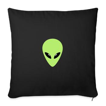 ALIEN - Sofa pillow with filling 45cm x 45cm - black - Front