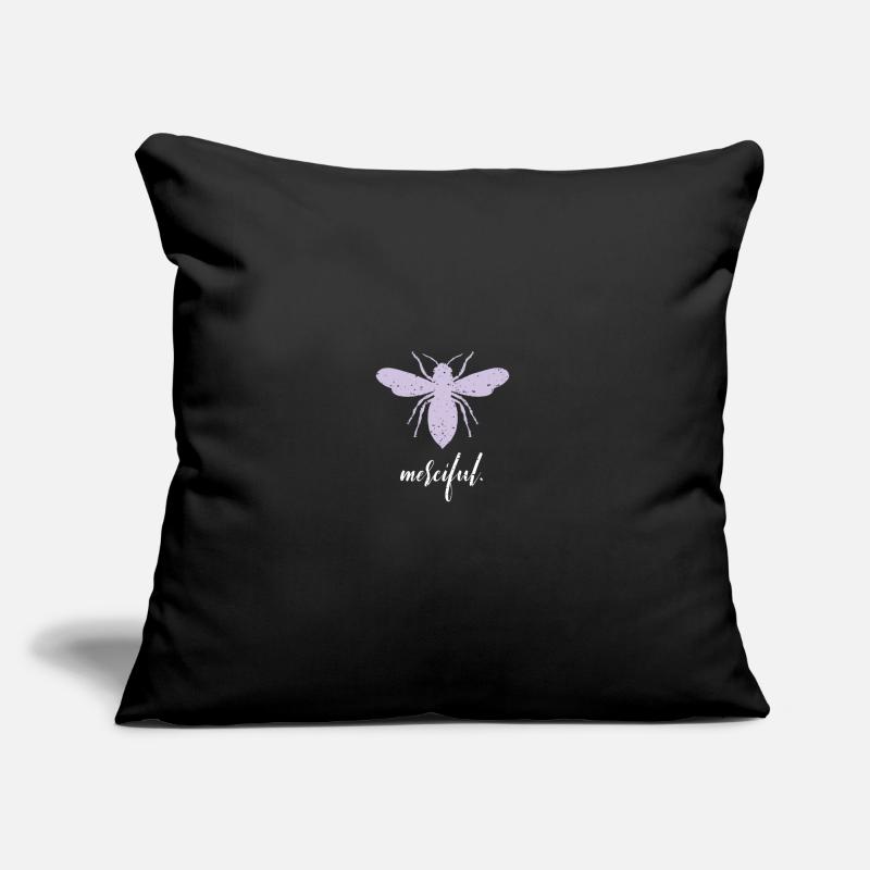 Purple Pastel Bee Merciful Bee Be Merciful Sofa pillow with filling 45cm x 45cm
