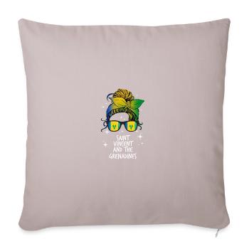 Saint Vincent and the Grenadines - Sofa pillow with filling 45cm x 45cm - light taupe - Front