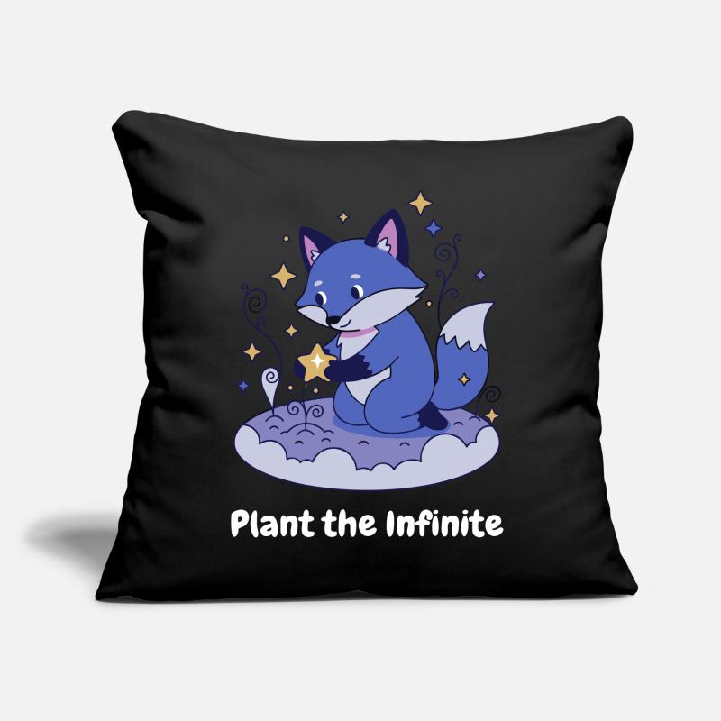 Night Star Fox on Cloud Sofa pillow with filling 45cm x 45cm