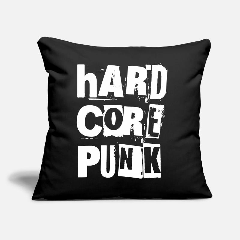 Hardcore Punk Distressed Typography Sofa pillow with filling 45cm x 45cm