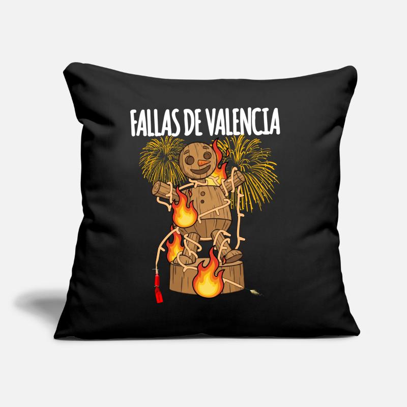 Fallas De Valencia Falla Coussin et housse de 45 x 45 cm