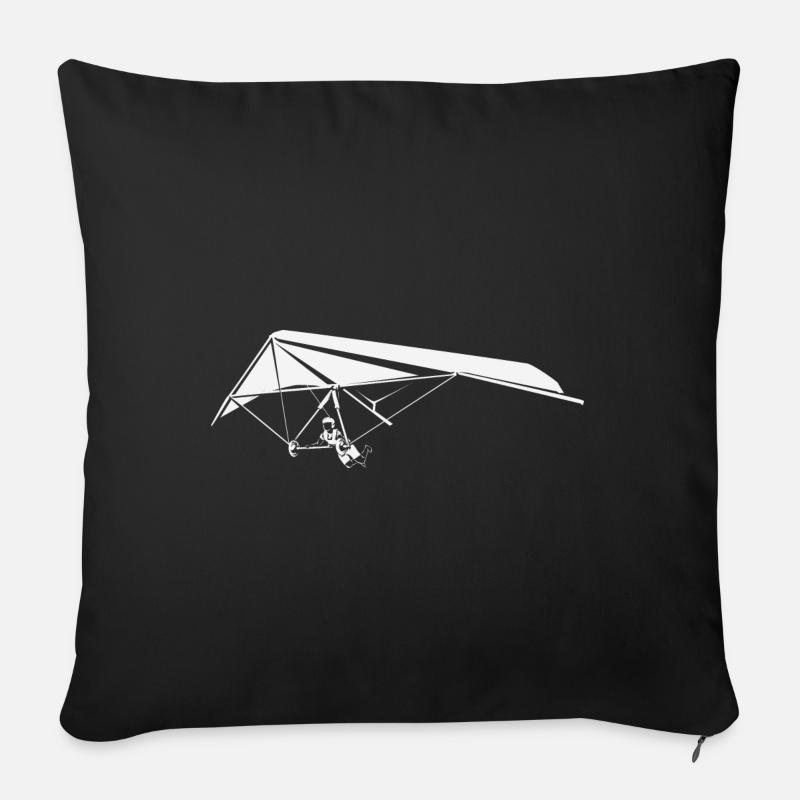 Drachenfliegen - Sofakissen mit Füllung 45 x 45 cm - Schwarz