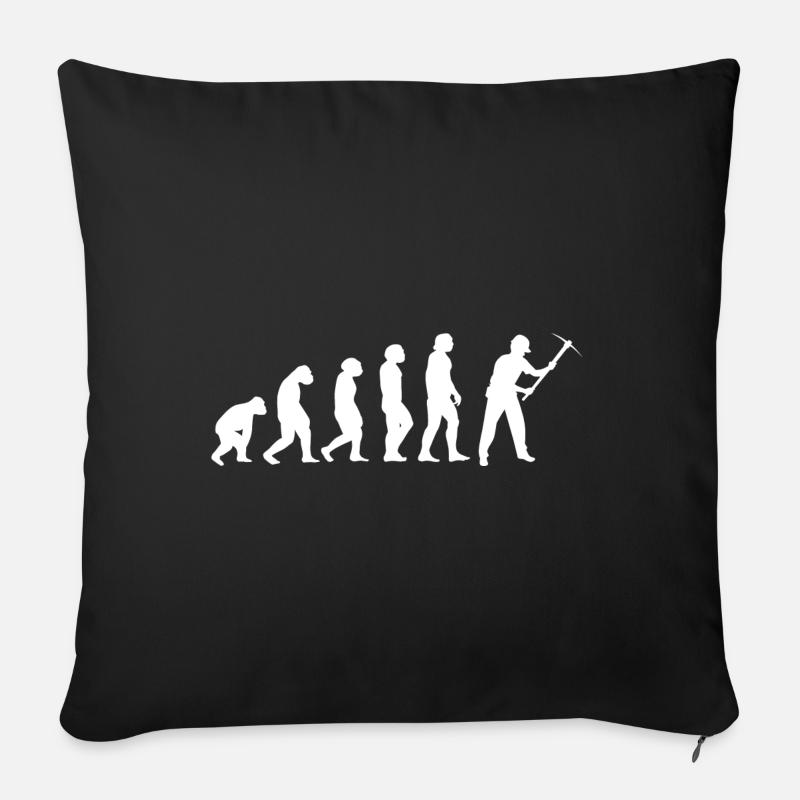 Evolution Bergmann - Sofakissen mit Füllung 45 x 45 cm - Schwarz
