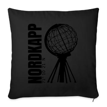 Nordkapp # Nordkap # Cap Nord - Coussin et housse de 45 x 45 cm - noir - Devant