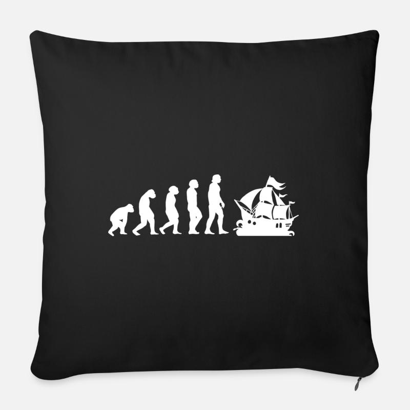 Evolution Pirat - Sofakissen mit Füllung 45 x 45 cm - Schwarz