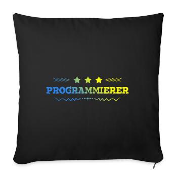 Programmierer Beruf - Sofakissen mit Füllung 45 x 45 cm - Schwarz - Vorne