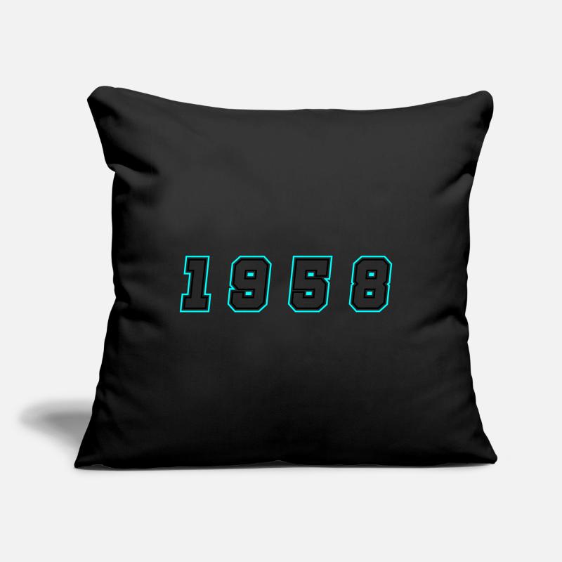 Numéro de l’année 1958 Coussin et housse de 45 x 45 cm