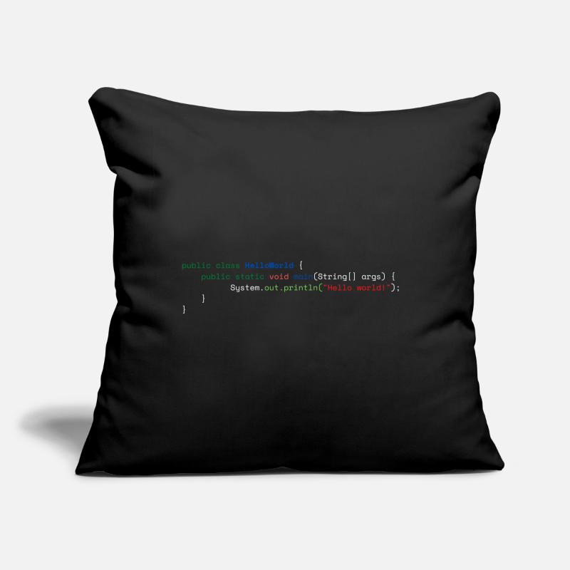 Java Bonjour Monde Coussin et housse de 45 x 45 cm