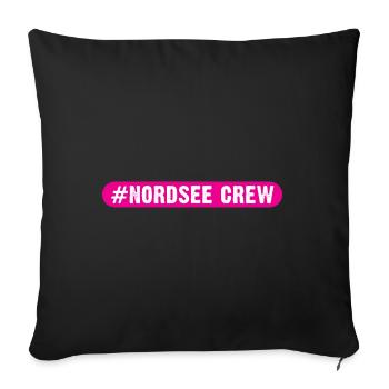 Équipage de la mer du Nord - Coussin et housse de 45 x 45 cm - noir - Devant