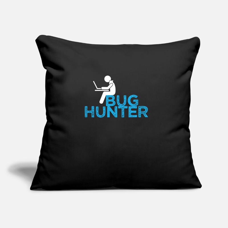 Code de bogue du programmeur Cadeau de développeur drôle de pirate Coussin et housse de 45 x 45 cm