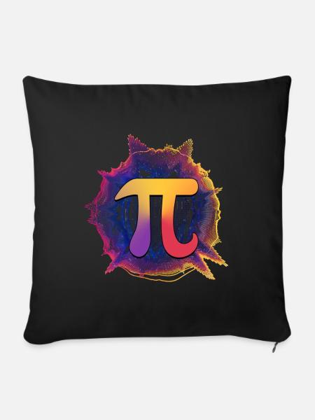 Pi Symbol - Sofakissen mit Füllung 45 x 45 cm - Schwarz