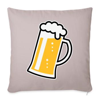 XLustig Design for Cheerful Occasions (R/3) - Sofa pillow with filling 45cm x 45cm - light taupe - Front