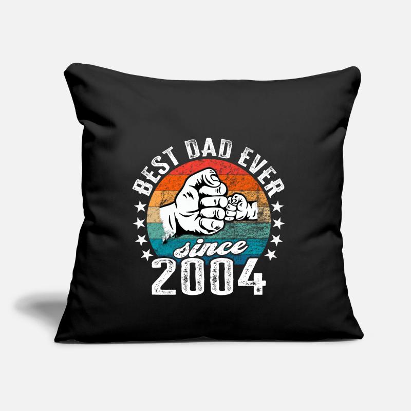 Bester Papa der Welt seit 2004 Sofakissen mit Füllung 45 x 45 cm