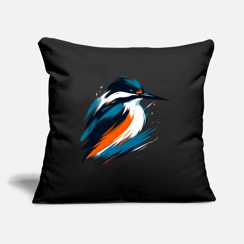 Dynamischer Eisvogel Sofakissen mit Füllung 45 x 45 cm