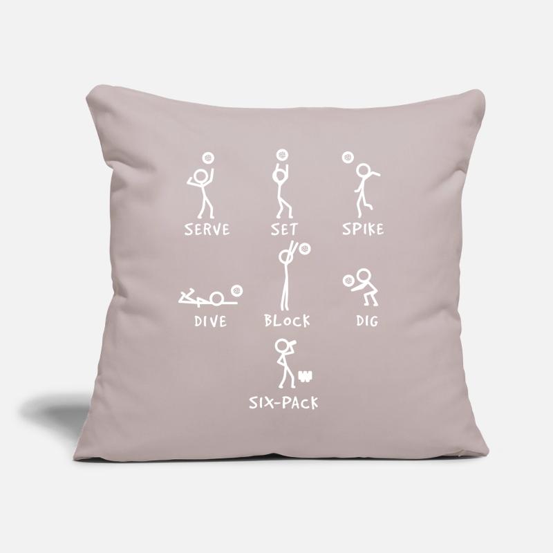 Volleyball techniques Sofa pillow with filling 45cm x 45cm