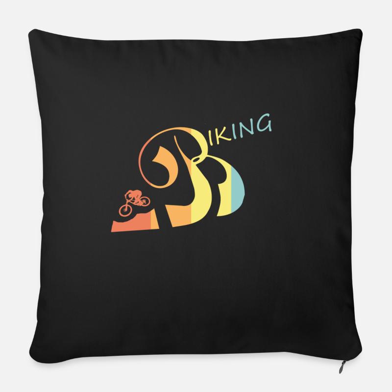 Biking - Sofakissen mit Füllung 45 x 45 cm - Schwarz